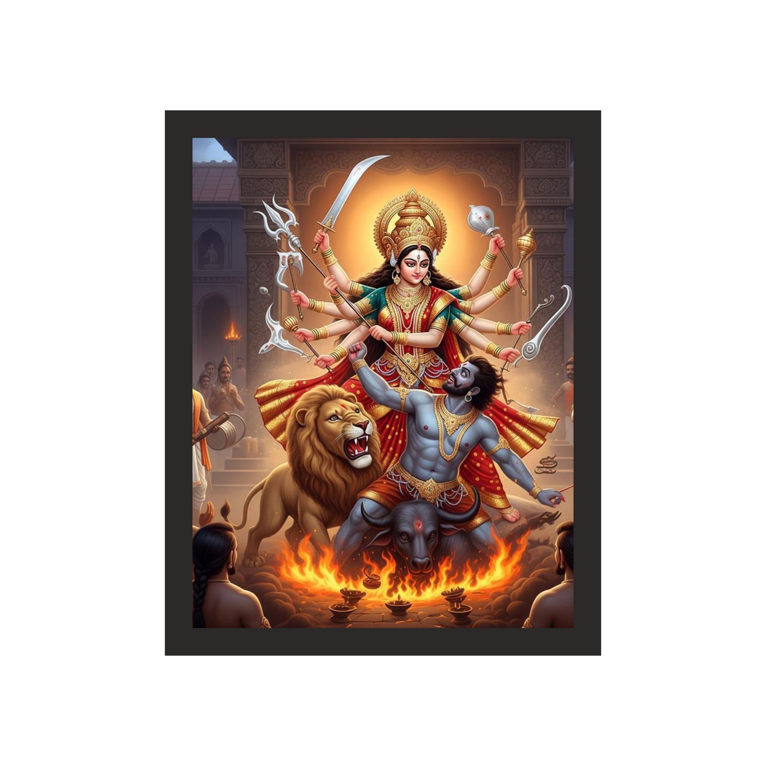 Indomitable Durga: 16x20