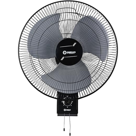 Omegas Brezza Wall Mounted Fan 16 inch High Performance Wal