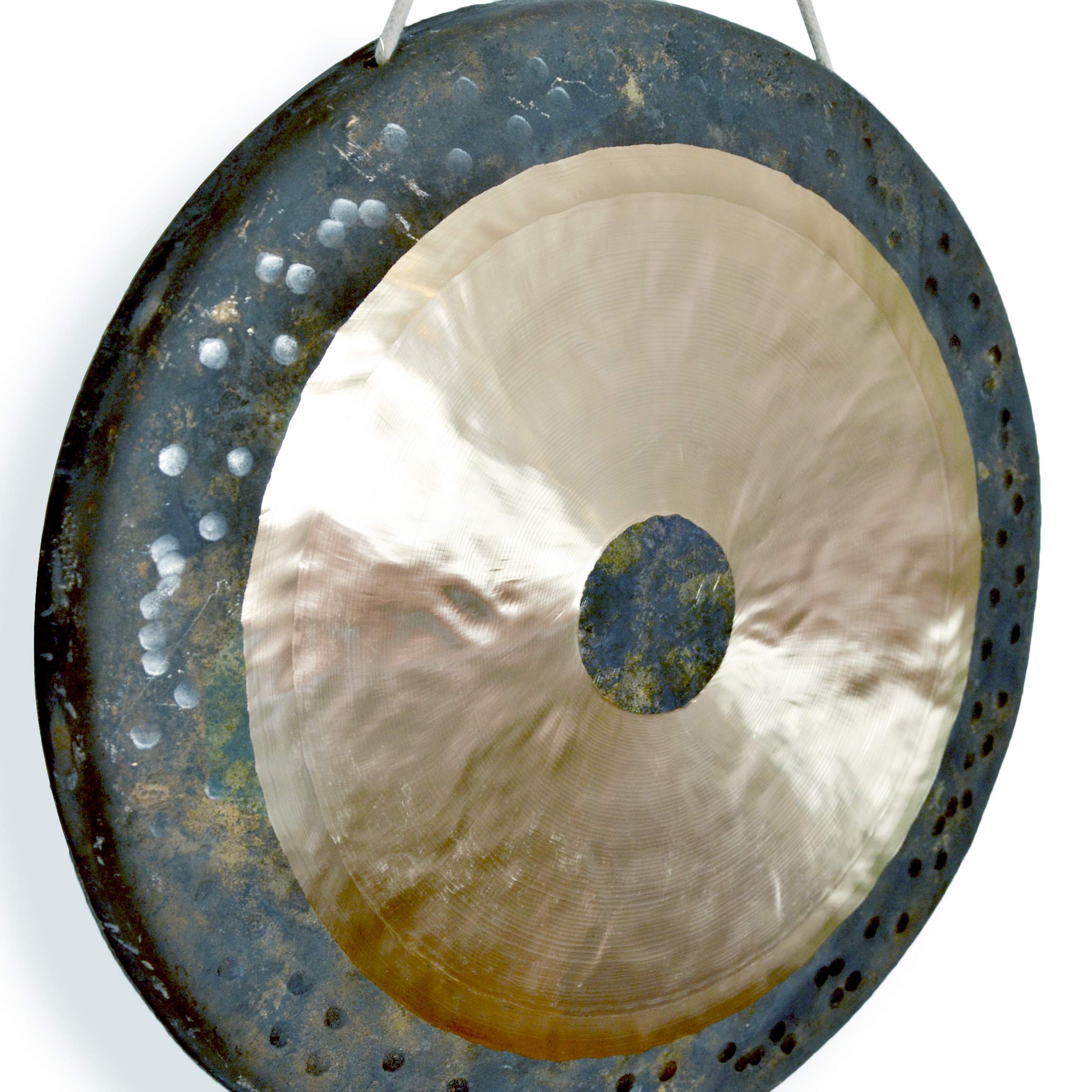 Deep Breath | Traditioneller & authentischer Chau Gong/Tam-tam Gong 16 '' : 40cm - Handgefertigtes Musikinstrument, einzigartiger Sound - Perfekt für Musik, Meditation, Entspannung und Dekoration