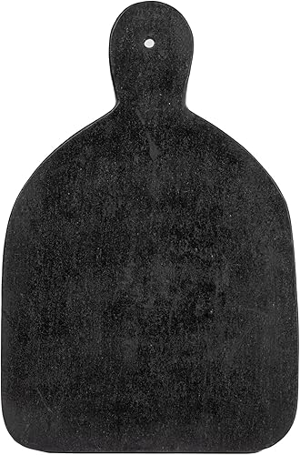 Miniatura 5 de Bloomingville Tabla ancha de corte de mármol o embutidos con mango, color negro