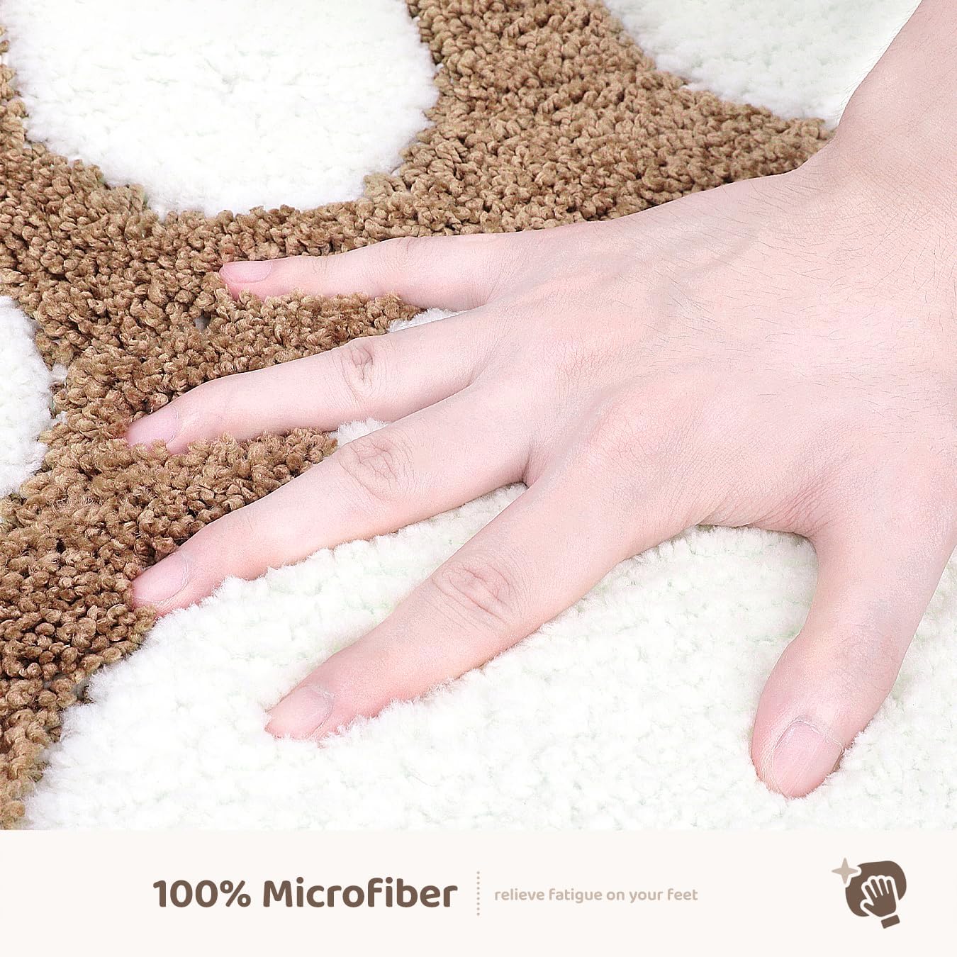 Molesun Paw Shaped Bath Mat 17x23, Soft Absorbent Microfiber Bath Rugs image 5