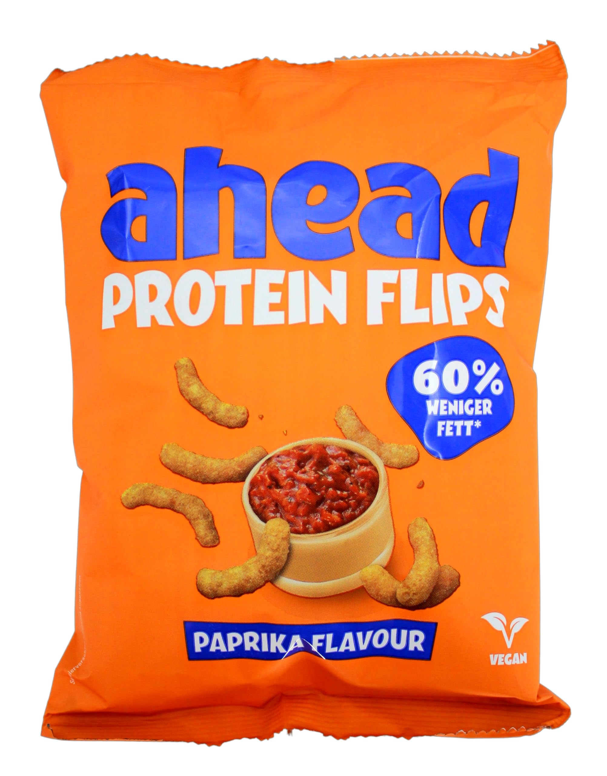 ahead Protein Flips Paprika Flavour vegan, 12er Pack (12 x 50g)