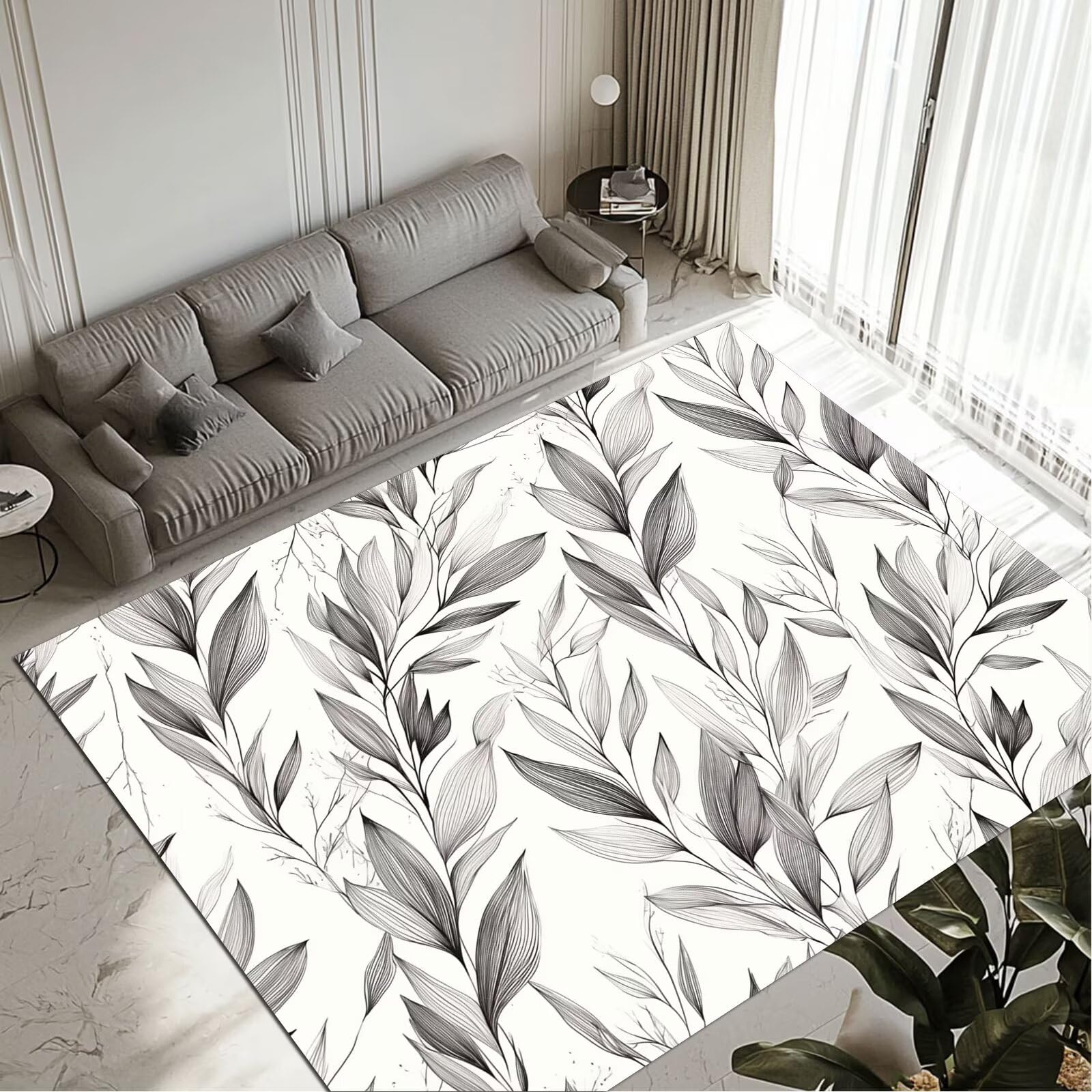 Grand tapis salon moderne 80x150cm idéal pour entrée et cuisine
