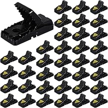 40 Pcs Mice Traps for House Indoor Mouse Traps Bulk Small Outdoor Rat Trap Safe Mousetrap Catcher Reusable Mousetrap Quick Effective Mouse Catcher for Home Family Pet Rodent, Easy Setup
