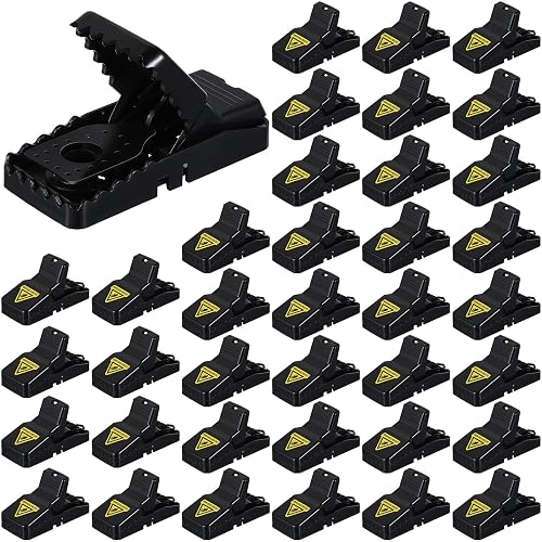 Qualirey 40 Pcs Mouse Traps Indoor for Home,2 x 4.3