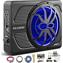 FOLTUSYMY Powered Car Subwoofer Slim Underseat Car Subwoofer Power Supply