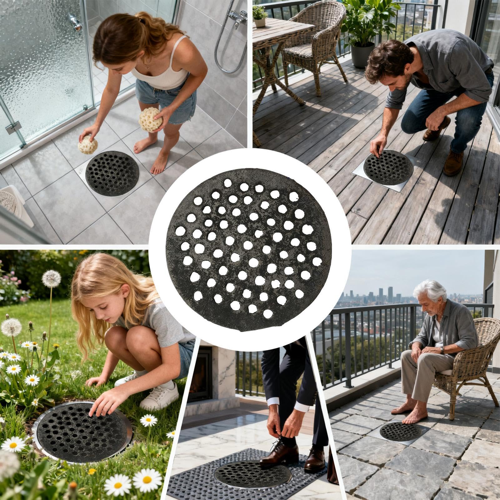 Copertura di scarico di base | Strainer per impieghi gravosi rotondi da 7