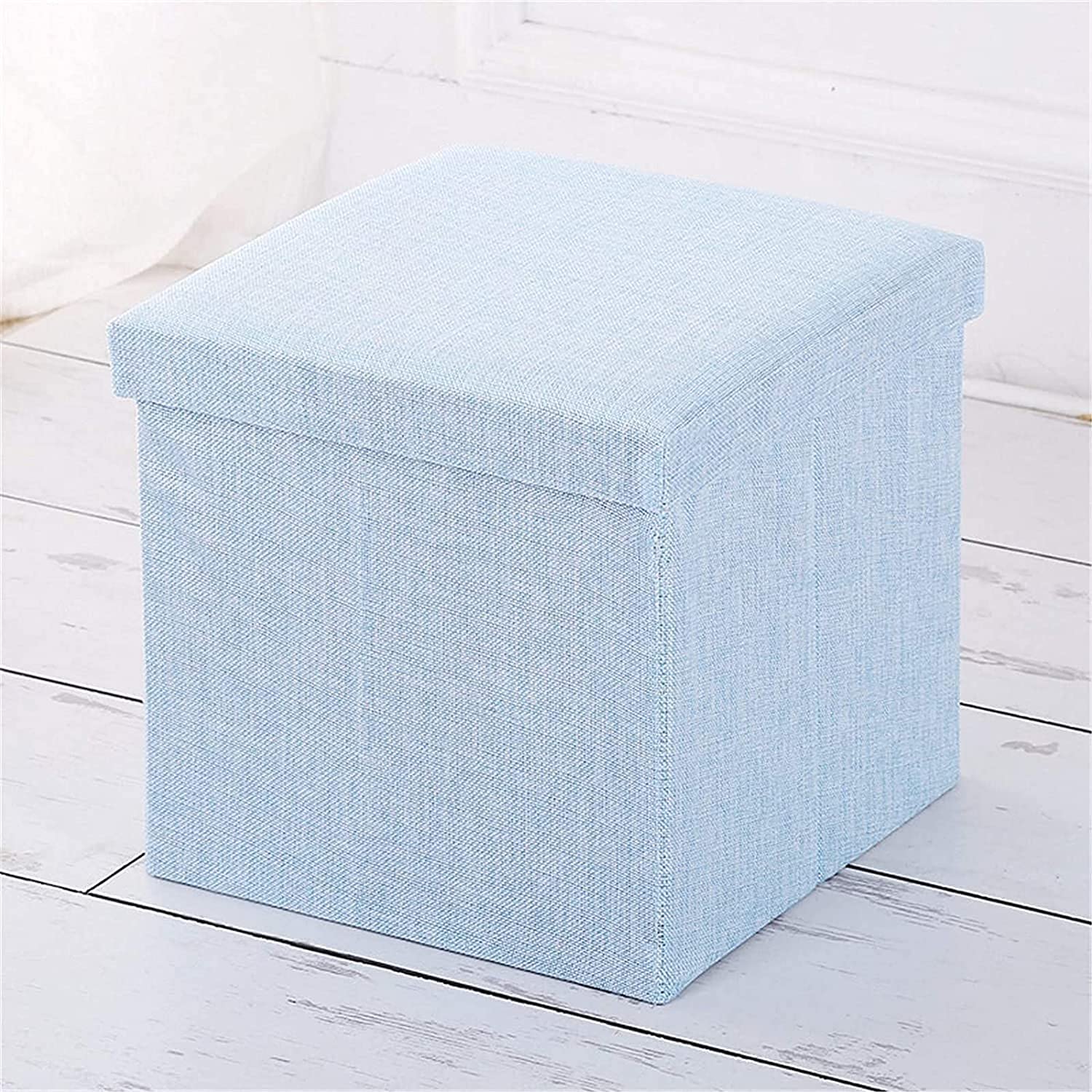Pouf de rangement coffre pour gagner de la place, tabouret pliant contre le désordre