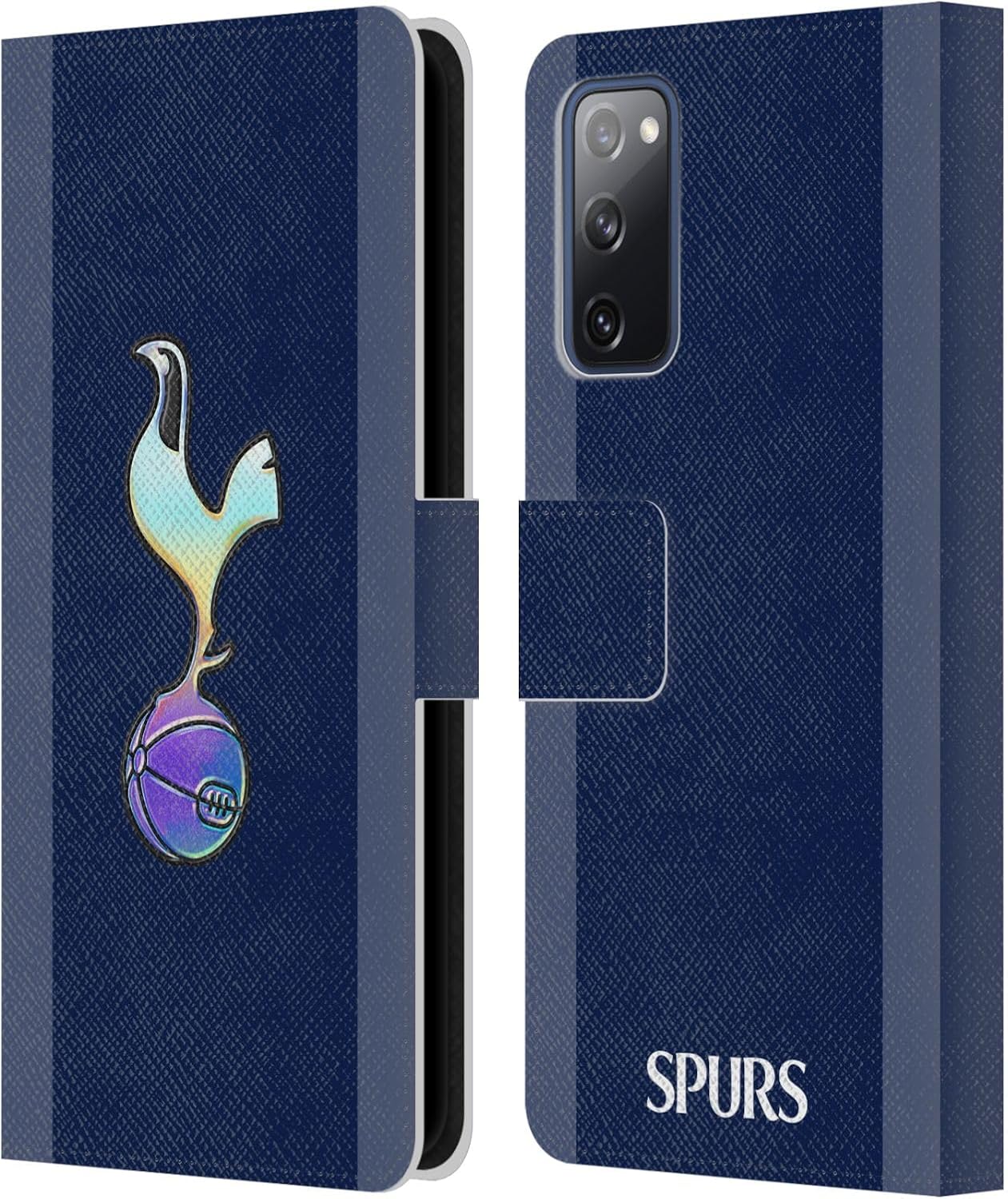 Head Case Designs Officially Licensed Tottenham Hotspur F.C. Dark Blue and Purple 2023/24 Badge Leather Wallet Case Compatible with Samsung Galaxy S20 FE / 5G