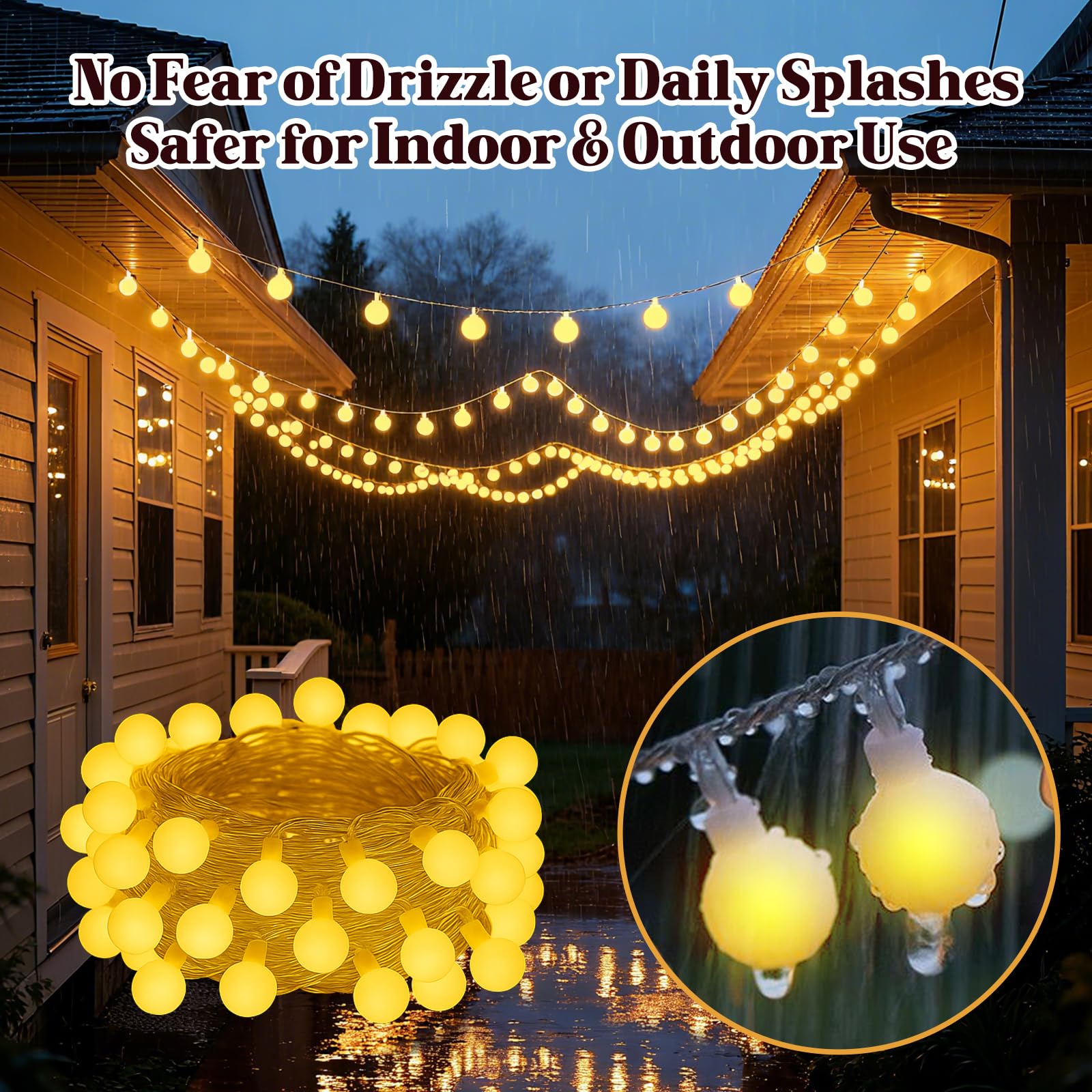 200 luces LED blancas cálidas para aula, cadena de luces de hadas de 66 pies con 8 modos, iluminación colgante de globo impermeable para profesores, techo de aula, tablón de anuncios, pizarra blanca