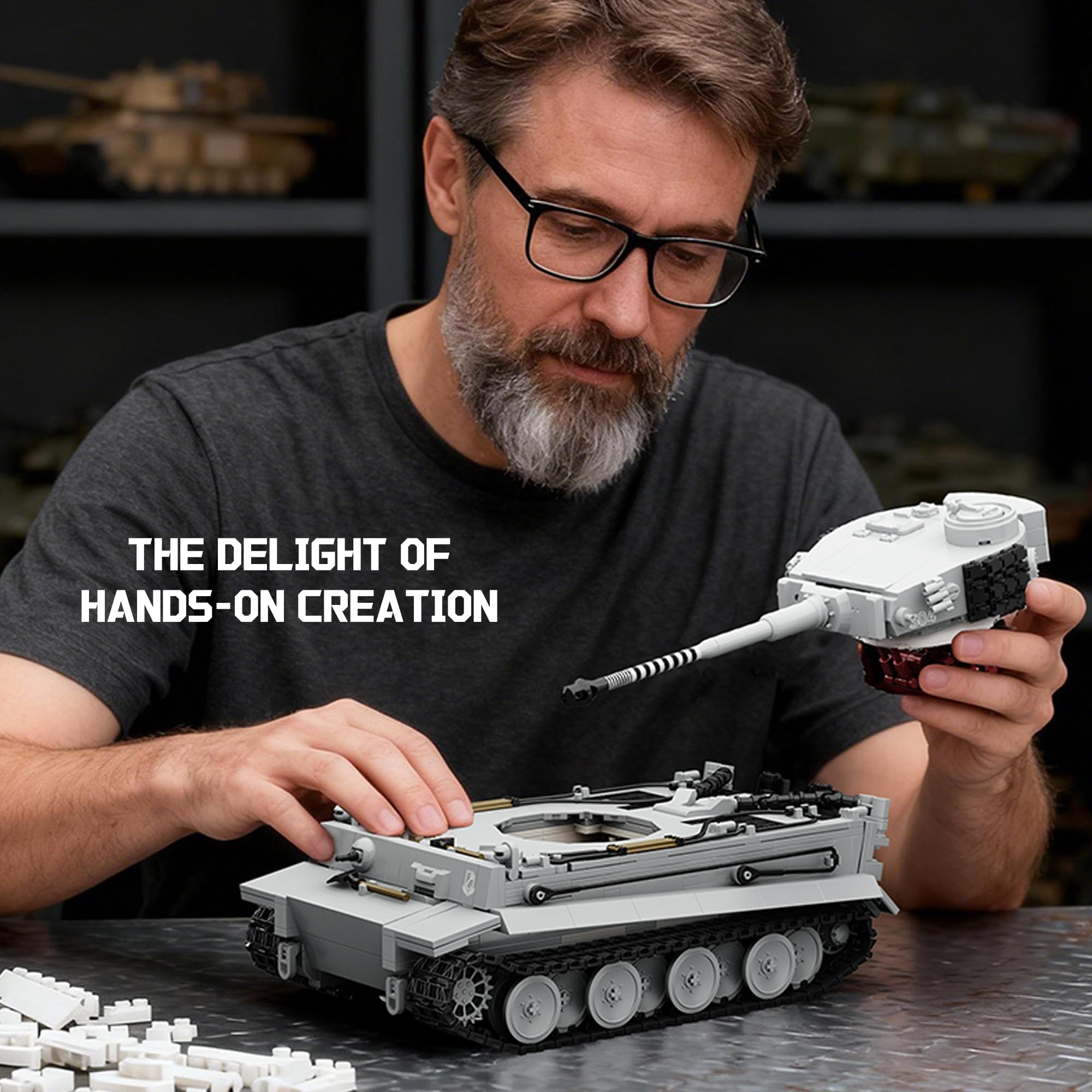 Amazon.com: BrixVibe WW2 Tiger Heavy Tank S04 Building Sets