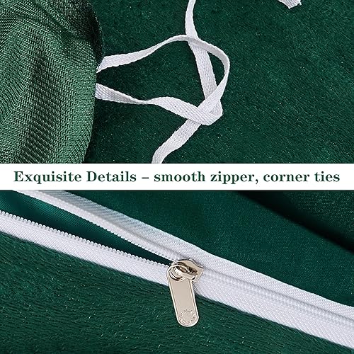 Miniatura 6 de JSD Juego de funda de edredón reversible de microfibra de terciopelo verde esmeralda, tamaño Queen, juego de ropa de cama suave de 3 piezas