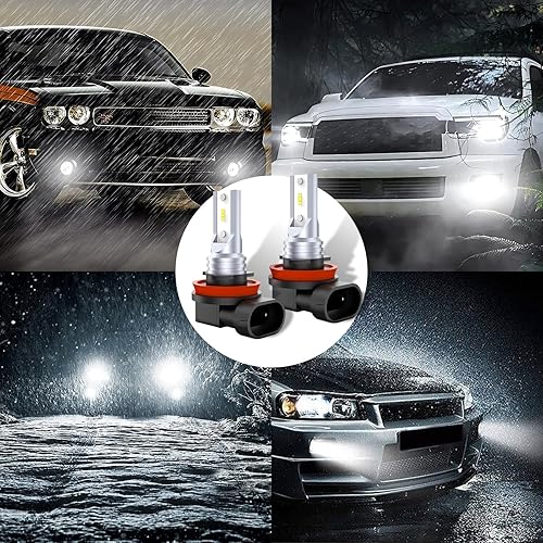 Miniatura 4 de Flygun 2 lámparas antiniebla LED H11H8H9 para automóvil, CSP 1919 chip de alta potencia 200% más brillante, súper penetrante, antivaho impermeable,