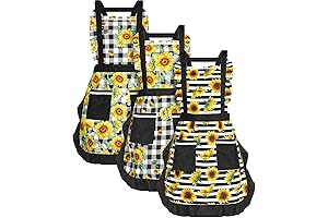 Enliven Your Kitchen with Zhanmai's Vibrant Sunflower Aprons for Women