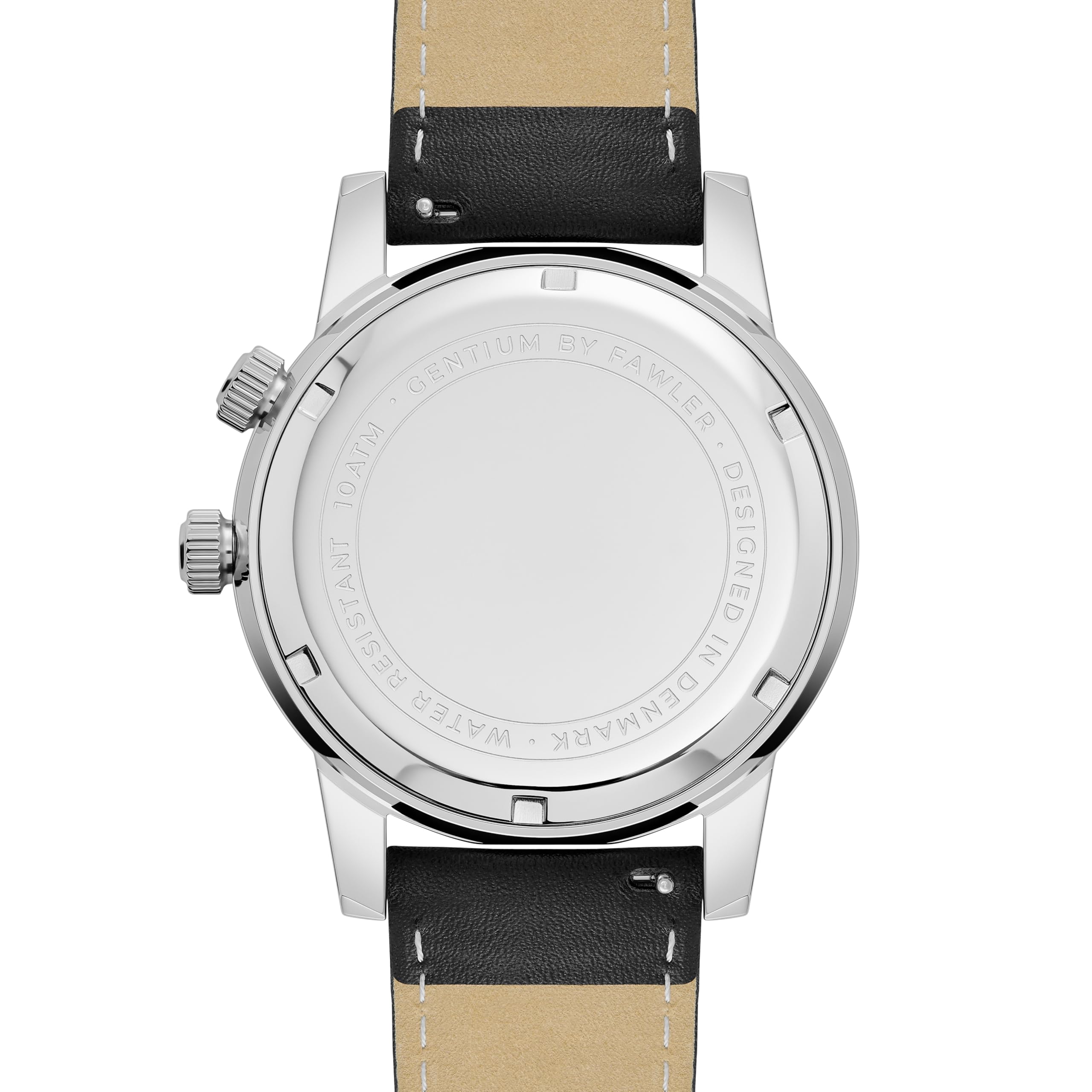 by Trendhim - Gentium - Montre à heure mondiale GMT - Pour homme - Étanche jusqu'à 10 ATM - Mouvement à quartz suisse Ronda 515 - Design danois