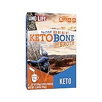 Vista 59 de LonoLife - Sobres individuales de caldo de hueso de ternera al curry tailandés: 0.35 onzas de proteína, apto para dieta Keto, 24 porciones