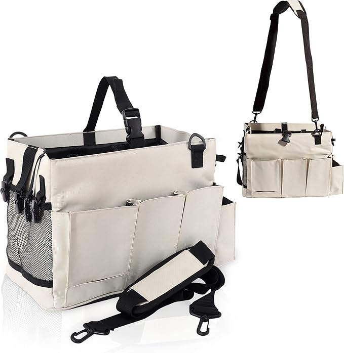 Houseables Cleaning Caddy, Cleaner Supply Organizer with Handle