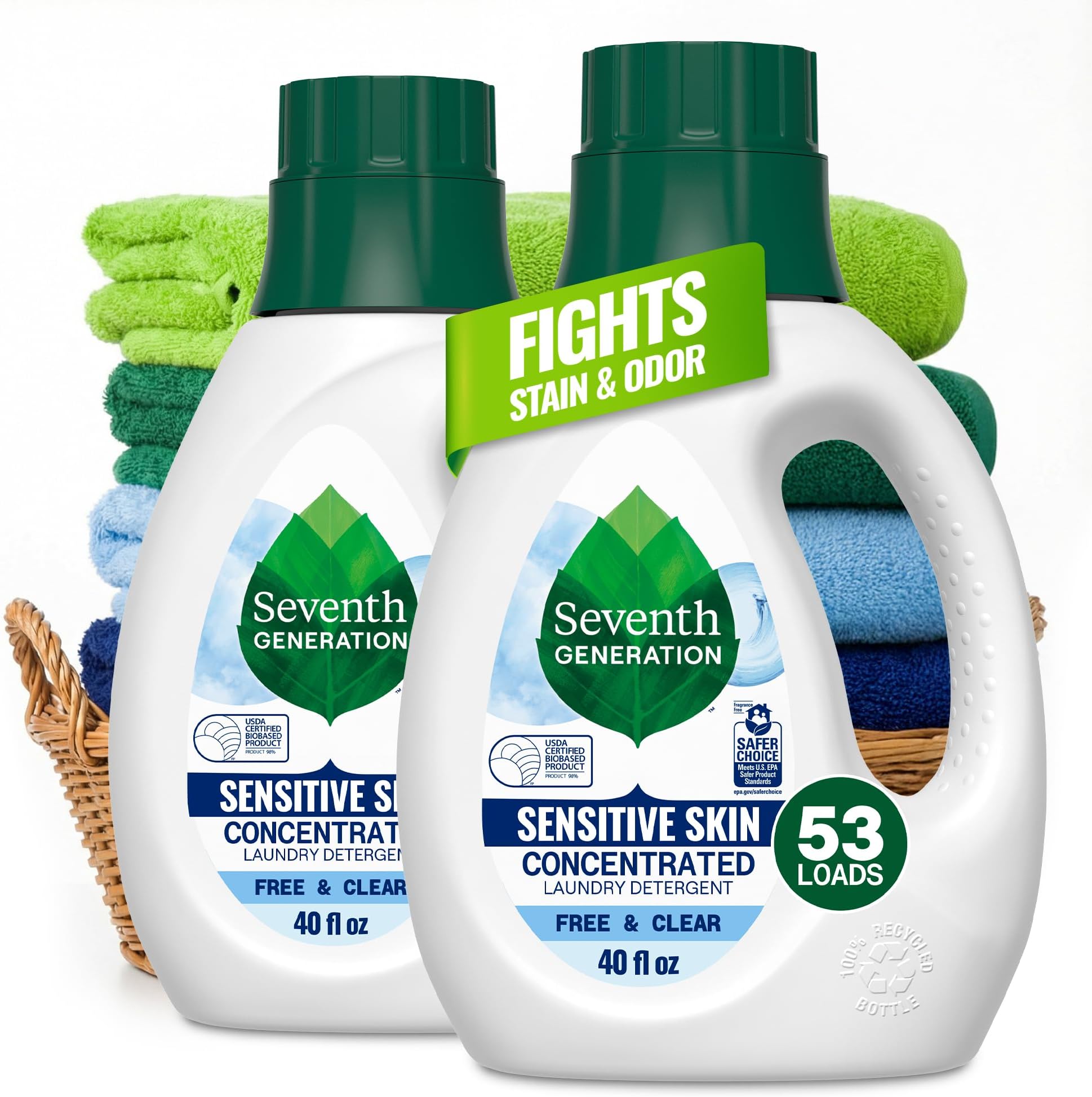 Liquid Laundry 4x Free and Clear - 40 Fl Oz (2 Count)