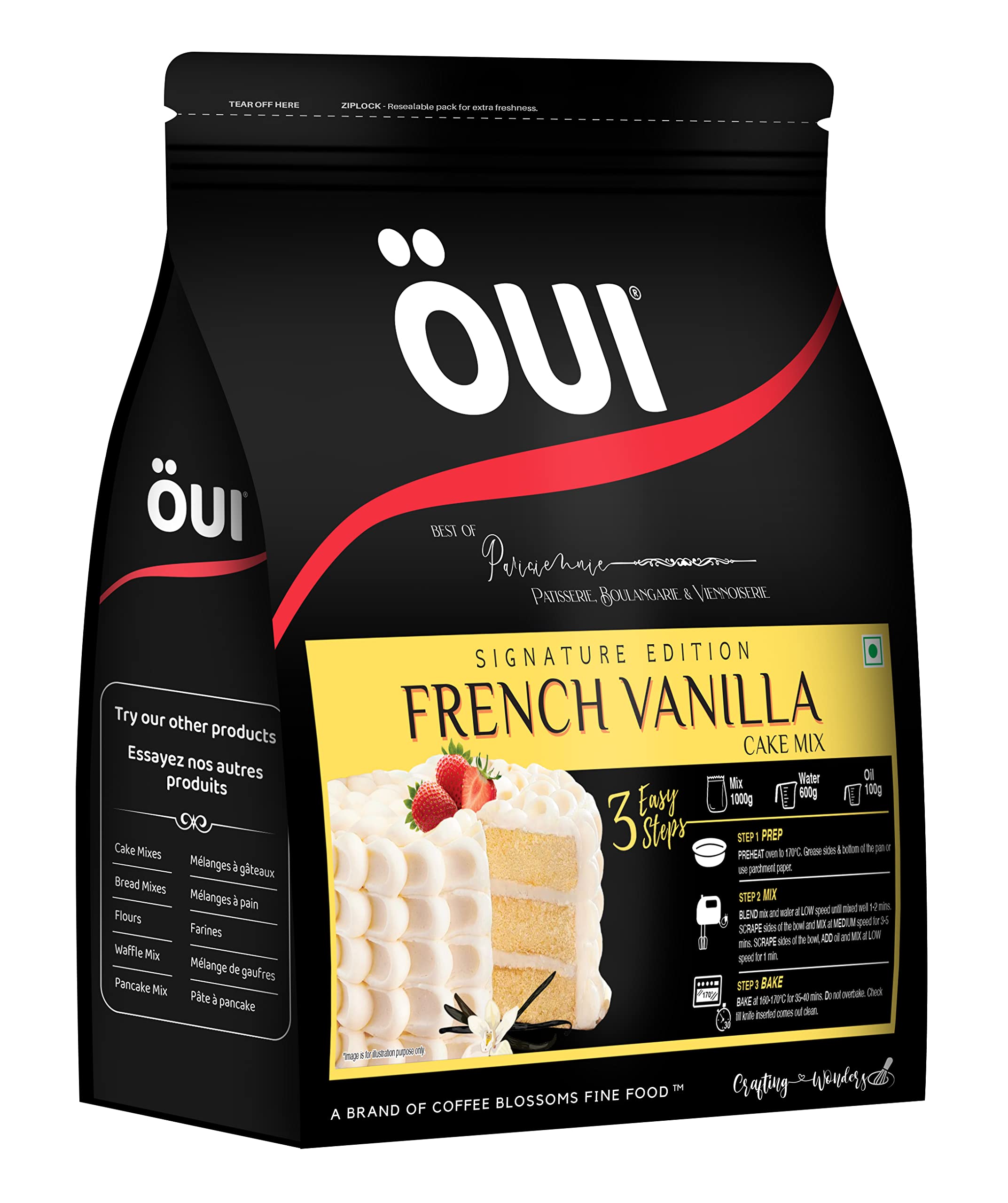 Buy OUI Signature Edition French Vanilla Cake Mix I Eggless Recipe I