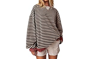 Striped Oversized Sweatshirt by Free People: Cozy Chic for the Y2K Crowd