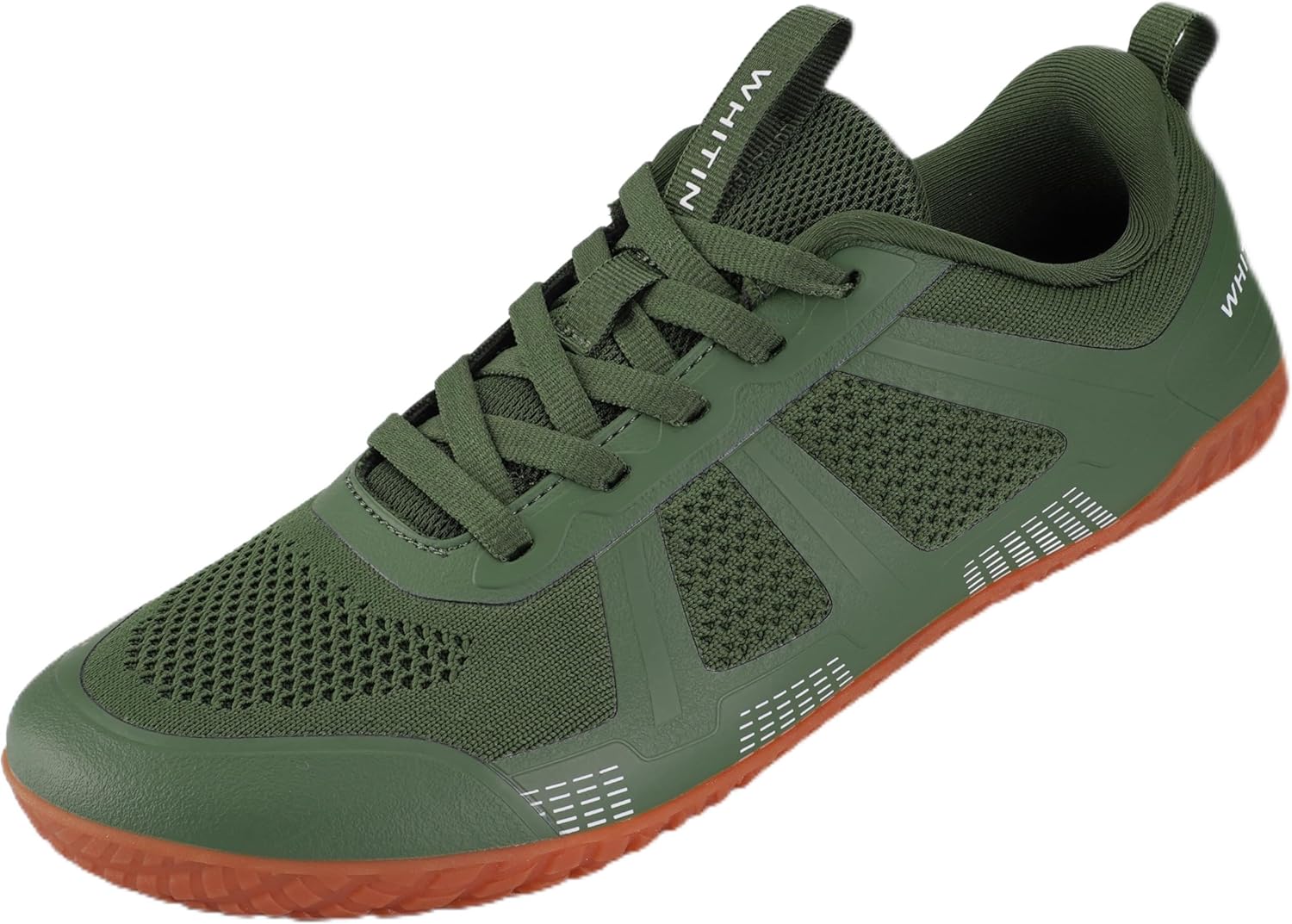 WHITIN Men's Wide Barefoot Shoes + Zero Drop & Durable Tire Tread-Inspired Sole