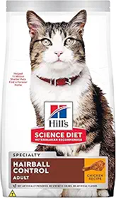 Ração Hill's Science Diet Controle Bolas de Pelo para Gatos Adultos Sabor Frango - 7.03kg