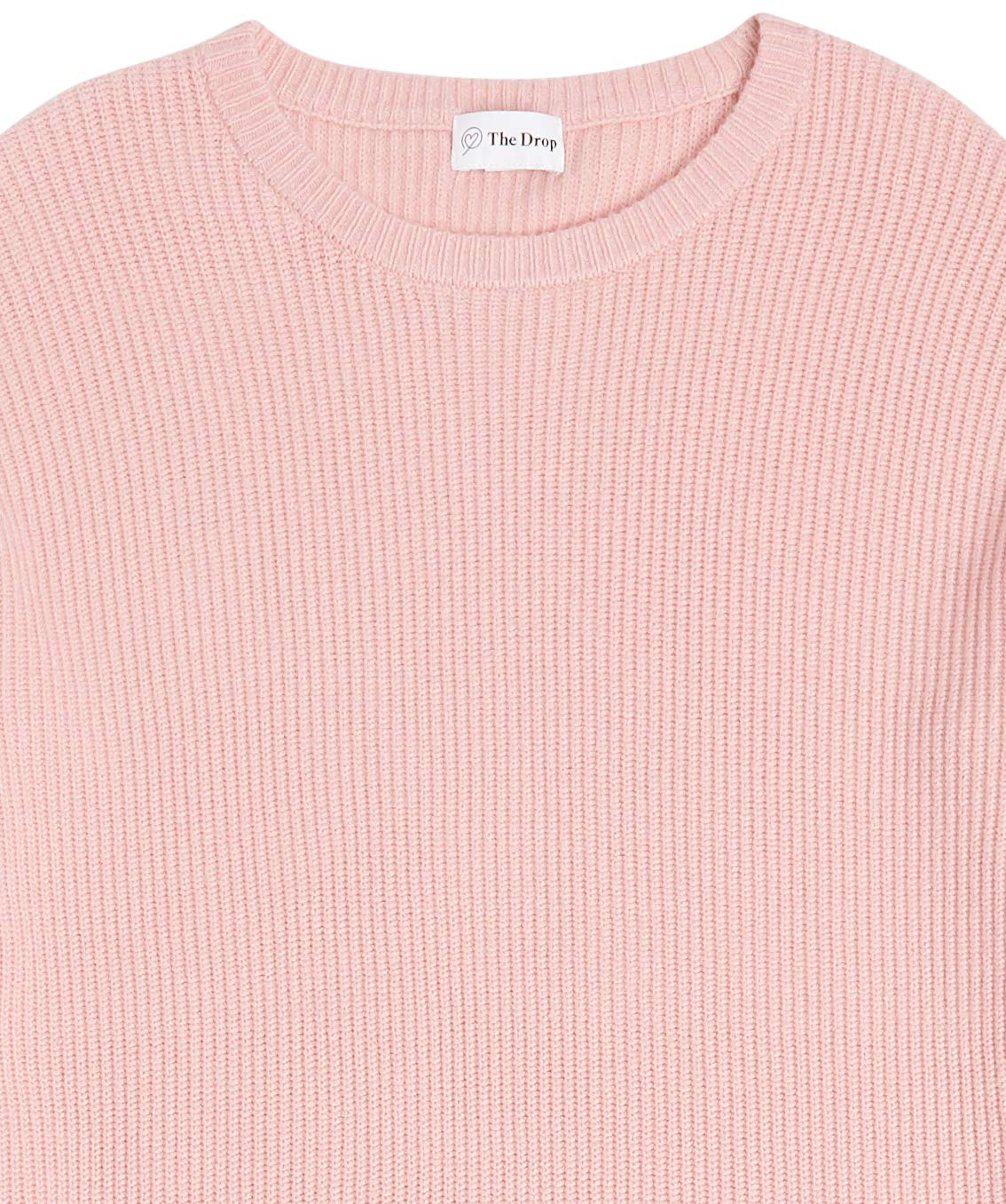 The Drop Rippstrick-Pullover Alice für Damen, Rundhalsausschnitt, geschlitzte Rückseite