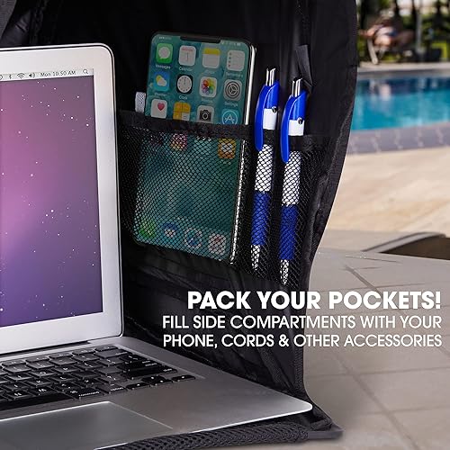 Miniatura 2 de RitzGear - Parasol plegable para laptop  Capucha portátil compacta antirreflejo, tienda de campaña y funda de transporte para portátiles o monitores