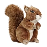 Living Nature Grande Scoiattolo, Peluche di Scoiattolo Morbido e Realistico