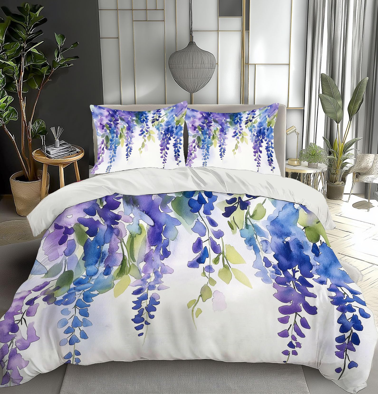 Housse de couette fermeture éclair 200x200cm pour installer votre couette facilement et sans effort