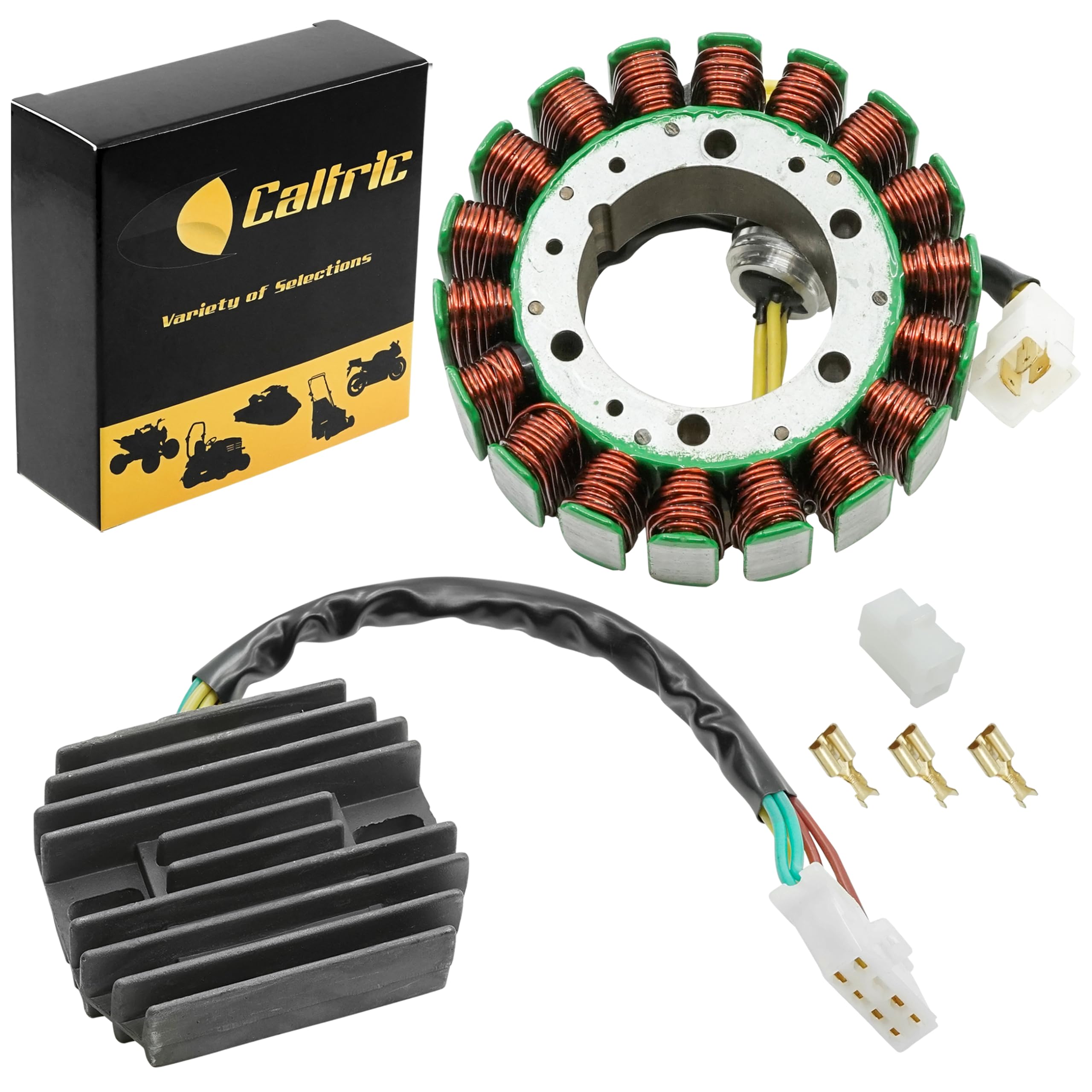 Amazon.com: Caltric Stator and Regulator Rectifier Compatible With