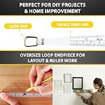 Perfect Pi Diameter Circumference Tape Measure - Imperial and Metric Tape Measure 1/2-inch by 12ft / 3.5m Use for Measuring Cylindrical Objects (Pipe Tape, Tree Tape) Model DCT120