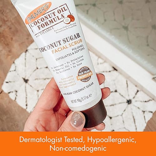 Miniatura 4 de Palmer's Fórmula de aceite de coco y azúcar de coco, exfoliante facial, 3.17 onzas (paquete de 3)