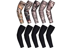 Men's Tattoo Arm Sleeves for Sun Protection and Athletic Performance