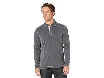 Johnston & Murphy Vintage Slub Long Sleeve Polo Men