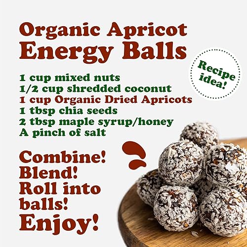 Miniatura 8 de Food to Live Albaricoques secos orgánicos, 2 libras, sin OMG, Kosher, sin sulfatos, crudos, veganos, a granel