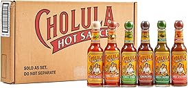 Cholula Hot Sauce Variety Pack, Product of Mexico, Gift Set Includes Six 5 Fl Oz Signature Cholula Hot Sauces for Eggs, Pizza, Mexican Dishes, and More, 30 fl oz