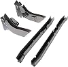 Rear Trail Arm and Center Skid Plate Frame Rust Repair Kit Compatible With 1997-2002 Jeep Wrangler TJ (2 Packages)