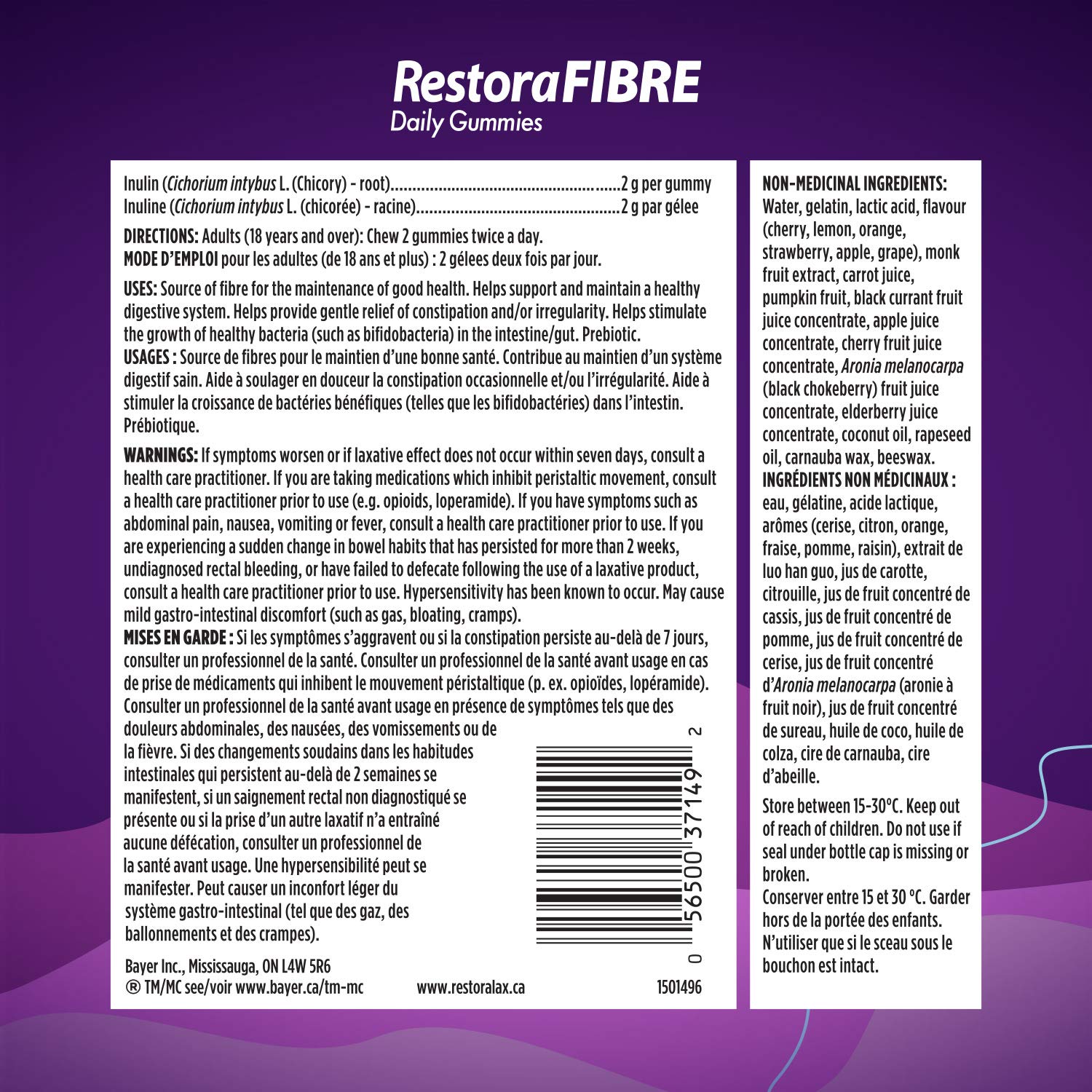 RestoraLAX RestoraLAX RestoraFIBRE Daily Prebiotic Fibre Gummies - Supplements For Men And Women, Naturally Sourced Inulin, Promotes Regularity And supports Healthy Digestive system, Gentle Constipation Relief For Adults, 90 Count in use