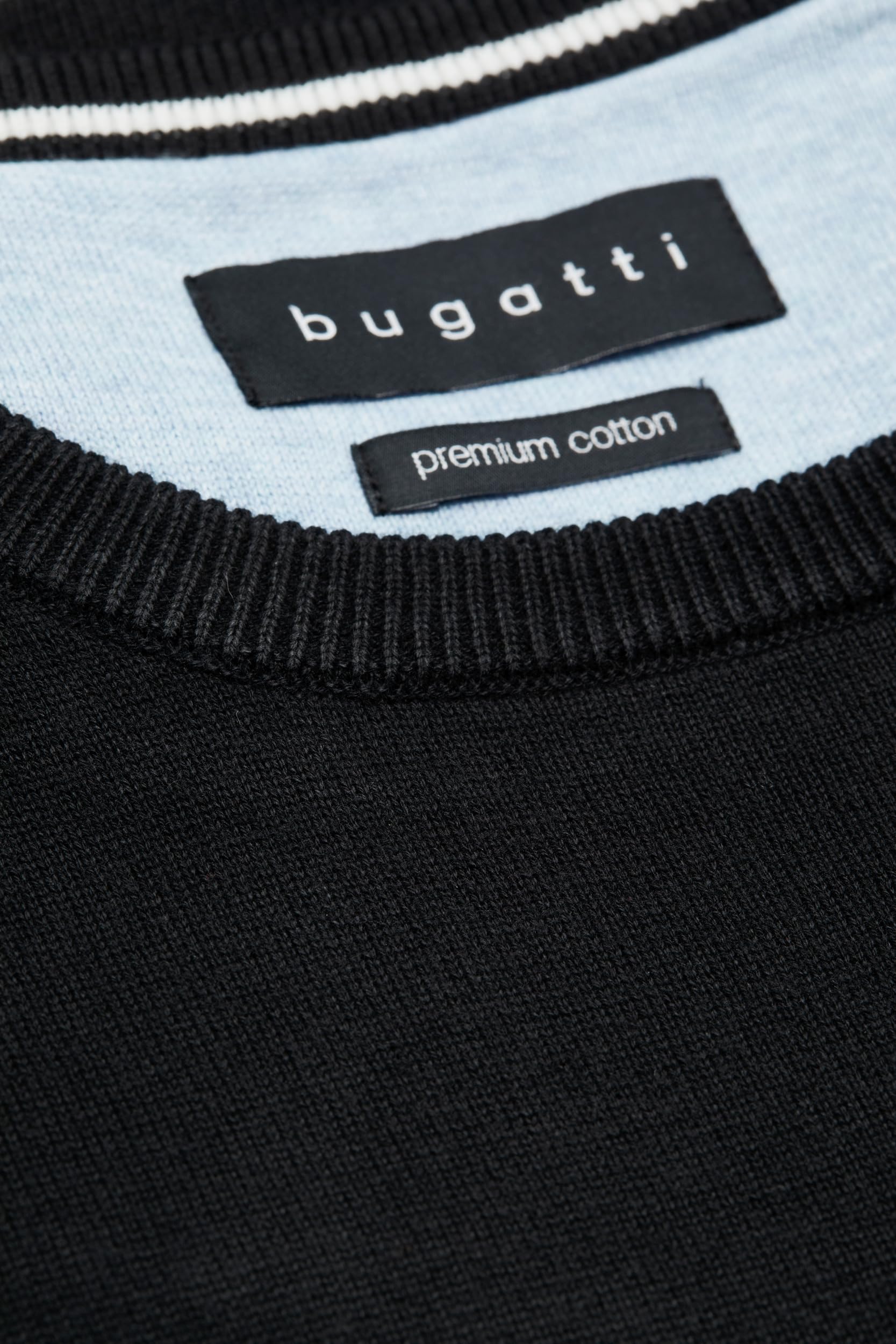 bugatti Herren Rundhalspullover 7400-95510