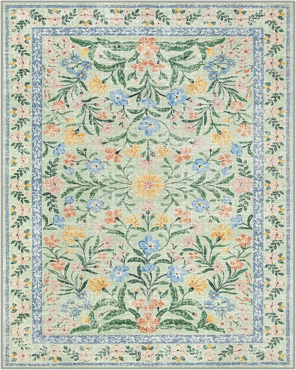 Tapis de salon floral et tapis de chevet de chambre YZ