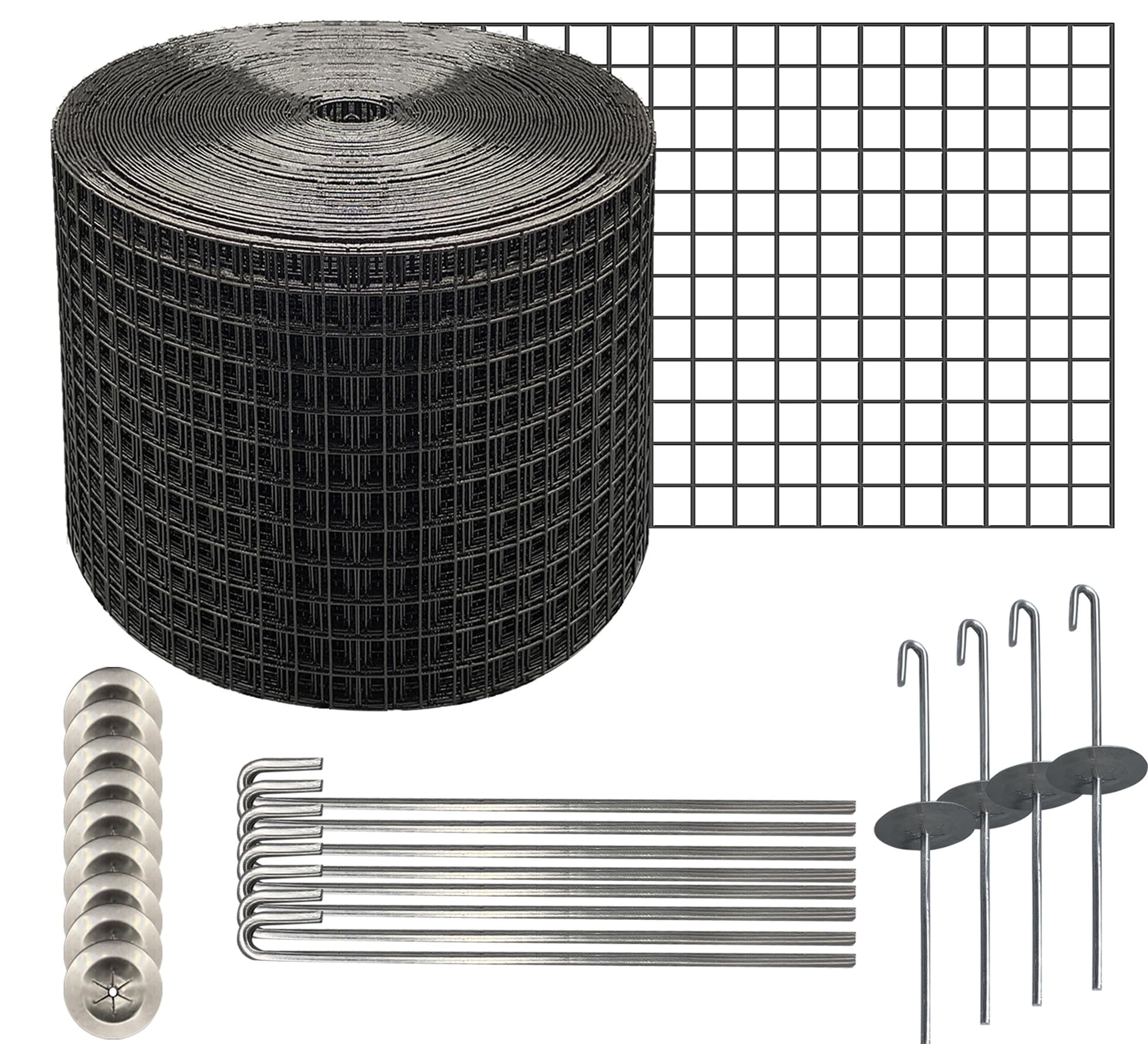 Solar Panel Bird Guard 6" x 50ft, Guard Kit Protect Solar Panels from Rodents, Squirrel, PVC Coated Galvanized Steel Roll with 30 Fastener Clips