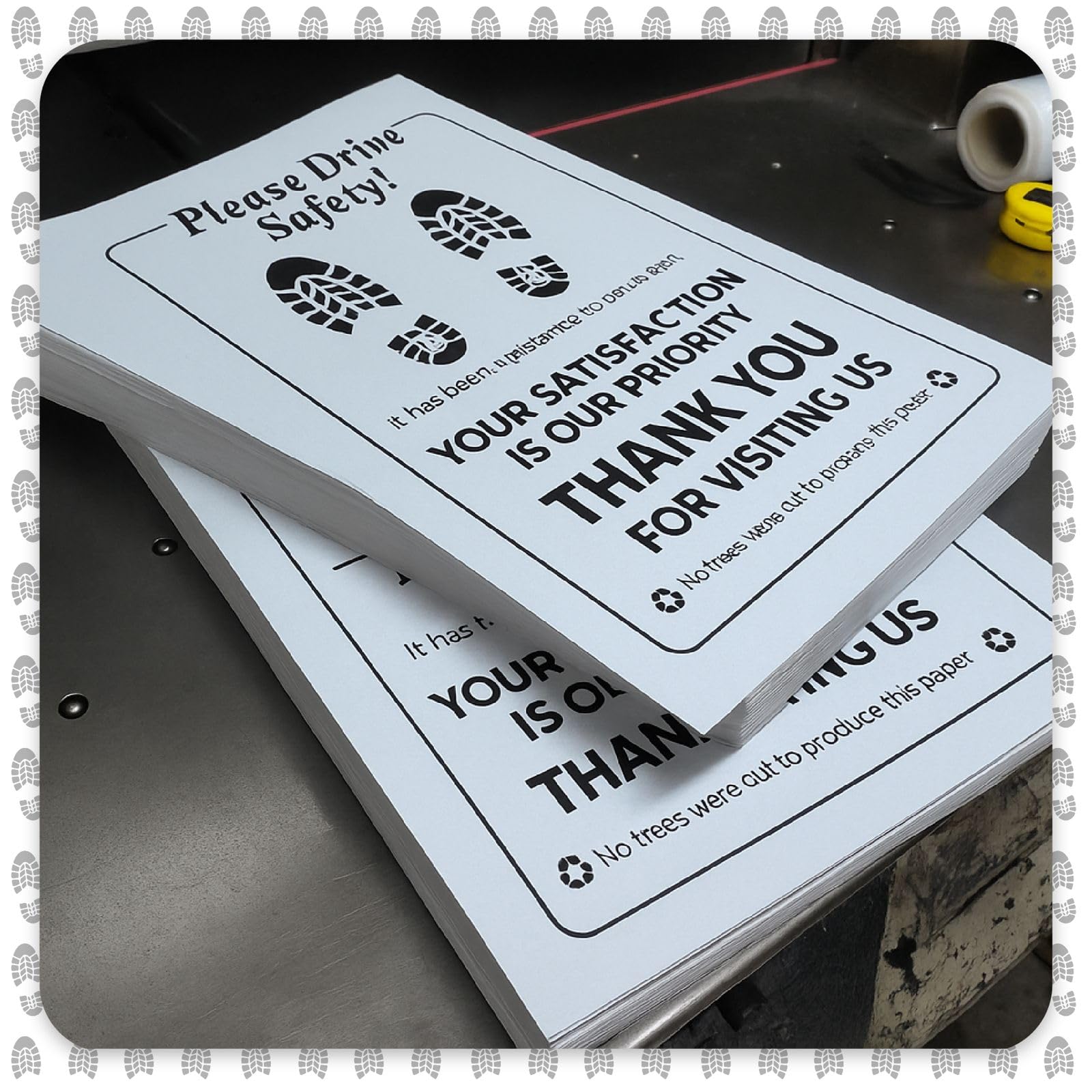 Paper Floor Mats for Cars Black or Blue Typing Vehicles Disposable Floor Pads Waterproof Car Foot Pads Protective — view 3