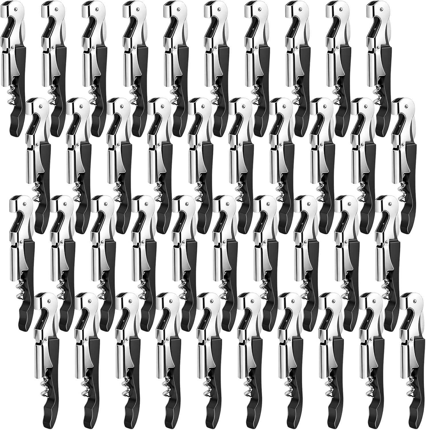 Wine Keys Opener,Stainless wine bottle opener for Home Office Kitchen Restaurant Bar Applications (40, Black)