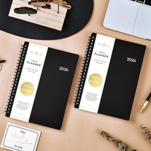 Miniatura 8 de Agenda 2026  Agenda 2026, enero 2026 a diciembre 2026, 6.3 x 8.4 pulgadas, agenda 2026 semanal y mensual, pestañas coloridas, cubierta de