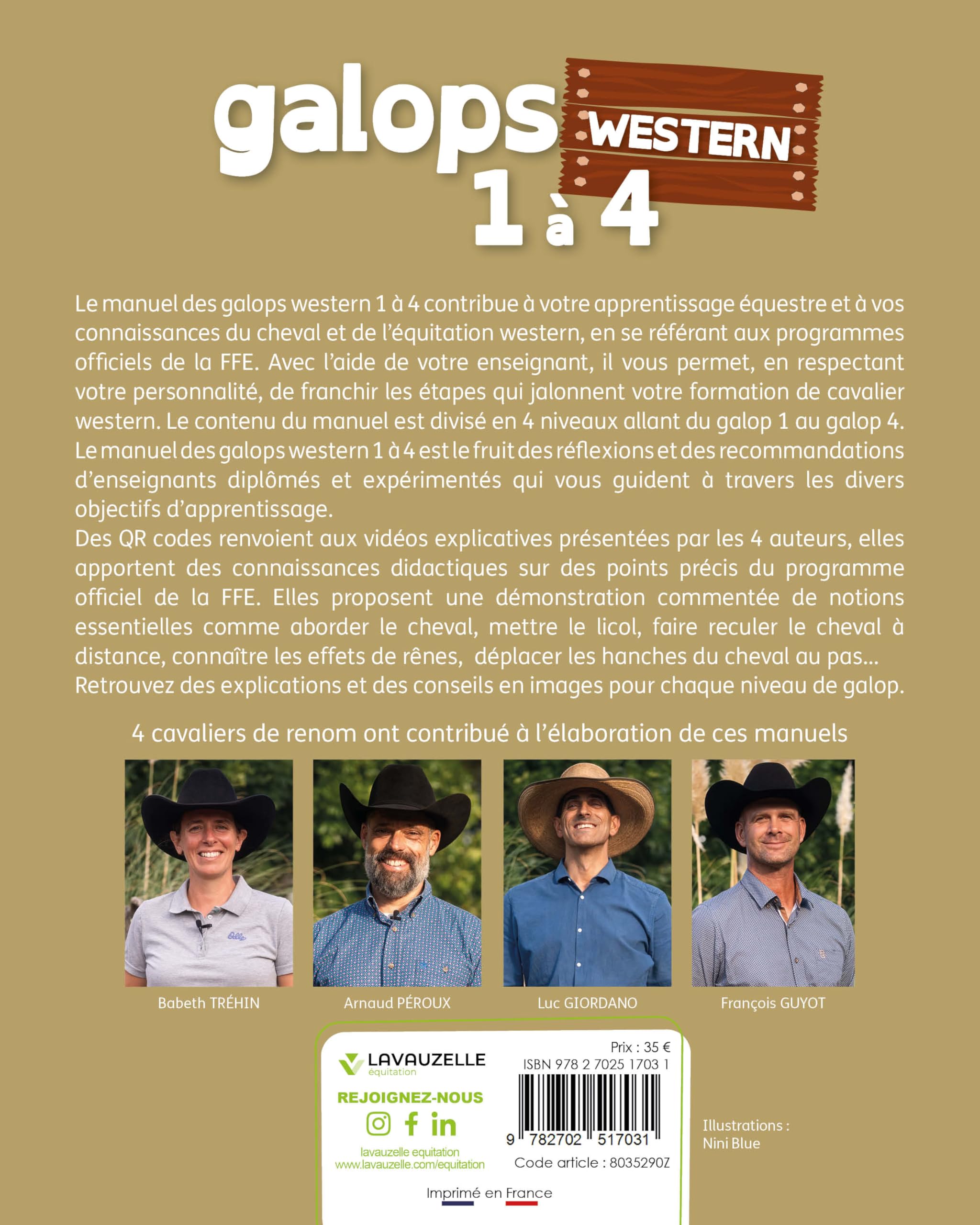 galops western 1 à 4