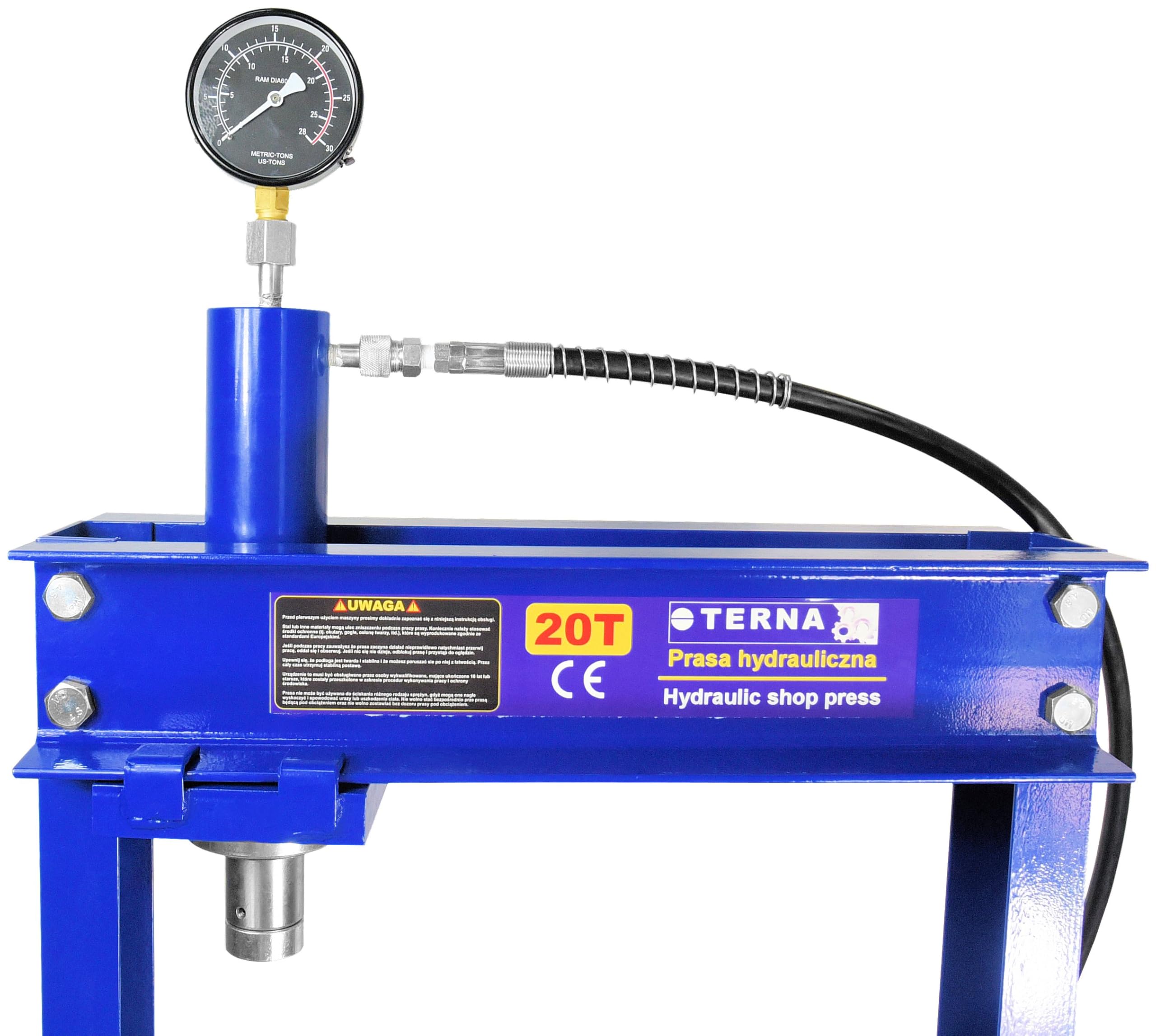 Hydraulisch Werkstattpresse 20T Hydraulikpresse Schiebezylinder Presse + Gratis