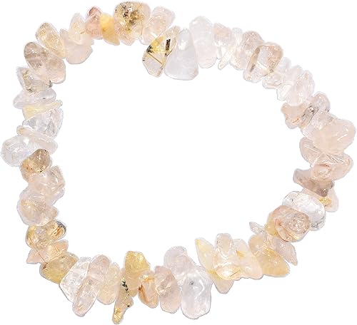 Zenergy Gems - Pulsera cargada de energía con cuentas de cristales naturales de calidad premium + cristal de carga de selenita marroquí (incluido)