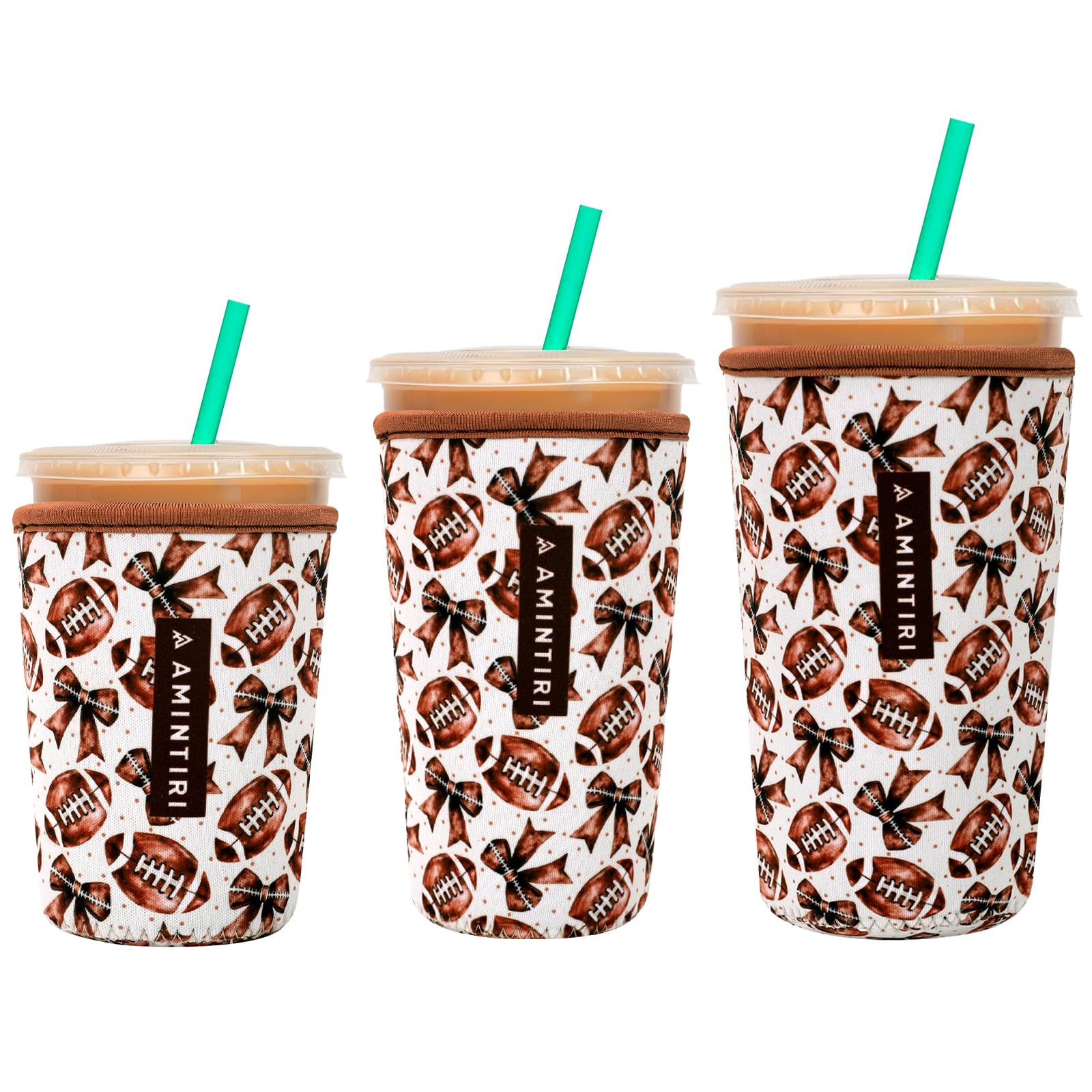 Amintiri Reusable Insulator Neoprene Sleeve for Iced Coffee &amp; Cold Soda