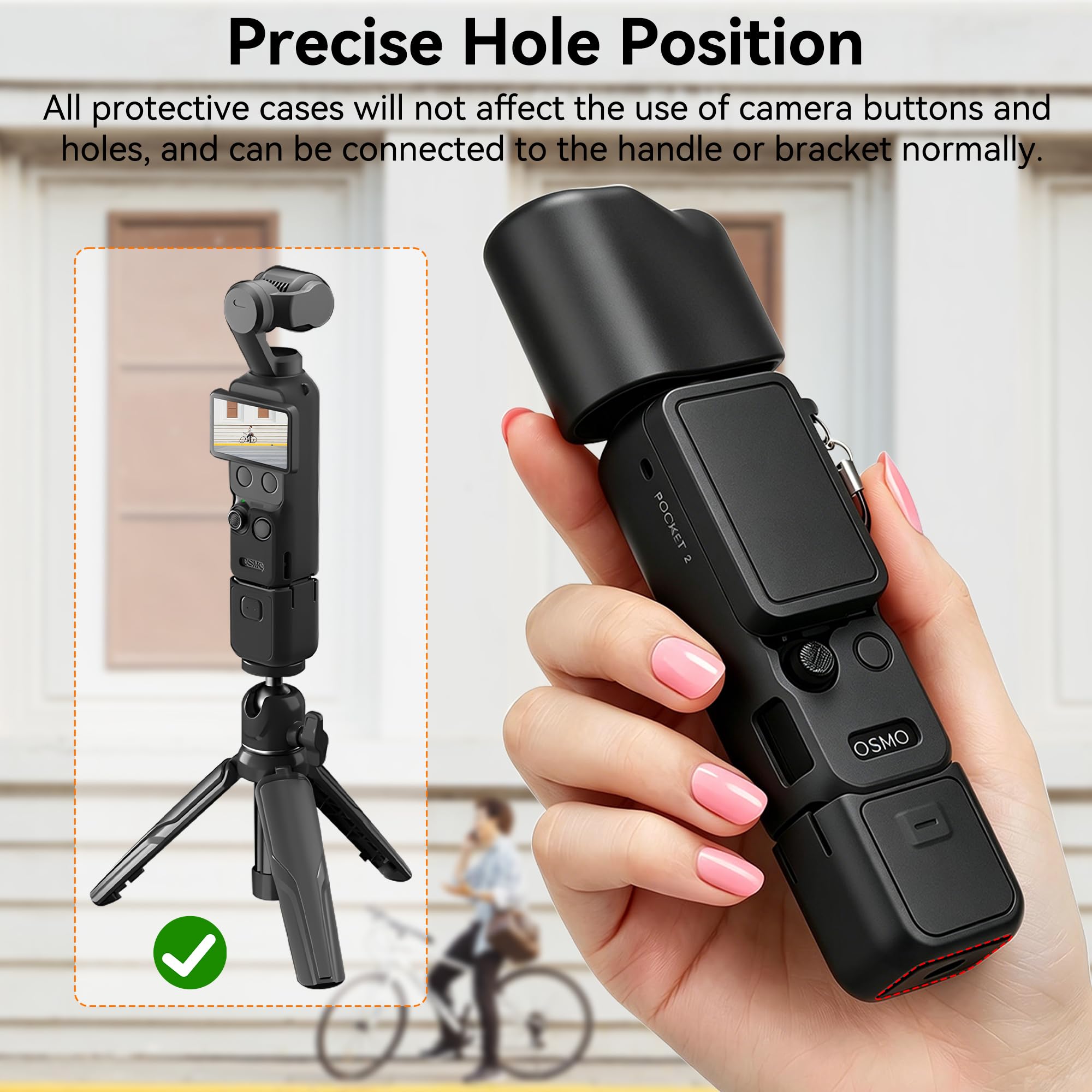 Osmo Pocket 4 Silikonowy Pokrowiec - Ochronny Pokrowiec na Obiektyw Aparatu Miękki Odporny na Wstrząsy Zarysowania do DJI Osmo Pocket 4 Akcesoriów Czarny